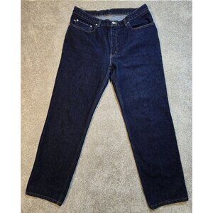 Ralph Lauren Polo Jeans High Rise Straight Legs Relaxed Fit Logo Women's 14 x 31